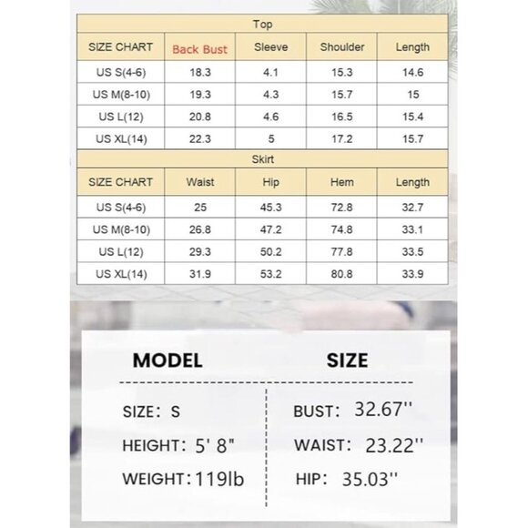 Yellow Floral Two-Piece Outfit With Crop Top & Ruffle Midi Skirt Summer Style Si - Picture 4 of 4